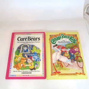 Care Bears & Cabbage Patch Kids Parker Brothers (Hardcover) LOT OF 2 BOOKS